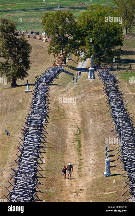 The Sunken Road (Bloody Lane), Antietam Civil War Battlefield, Virginia ...