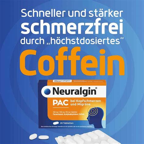 Neuralgin PAC bei Kopfschmerzen und Migräne Tabletten 20 St bei APONEO