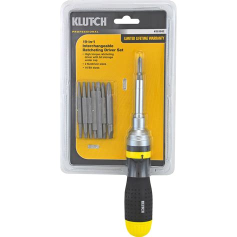 Klutch In Interchangeable Ratcheting Screwdriver Set Northern Tool