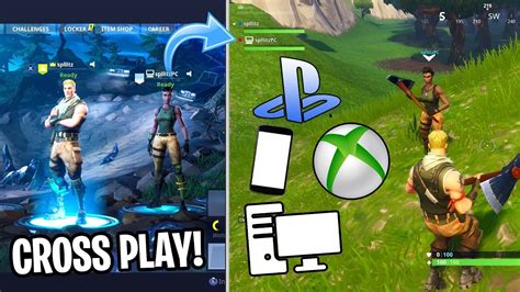 How To CROSS PLAY On FORTNITE PLAY With PS4 Xbox One PC And Mobile