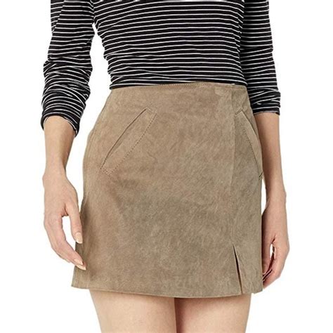 Blank NYC Skirts Blanknyc Suede Leather Mini Skirt Poshmark