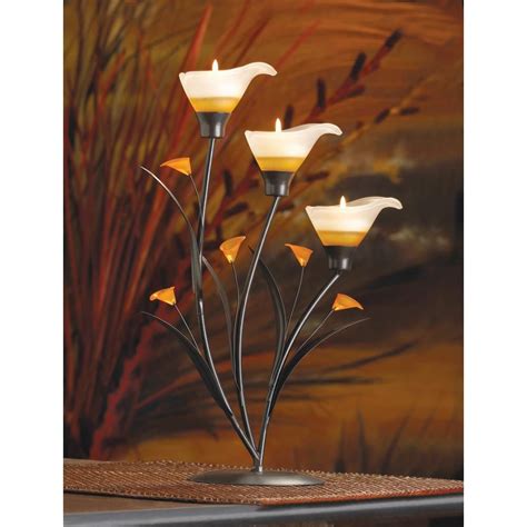 Amber Lilies Tealight Holder Candle Holders Wedding Centerpieces Tealight Candle Holders