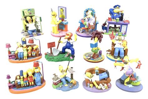 Lot 12pc The Simpsons Limited Edition Figures