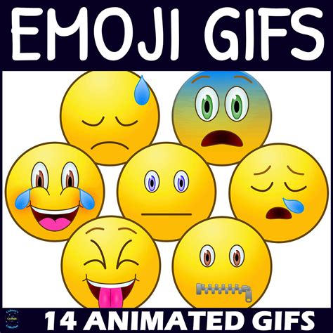 Animated  Emoji Clipart Set 10 Made By Teachers