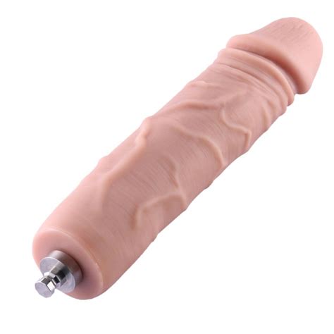 HiSmith 7 Inch Veined Silicone KlicLok Dildo Light