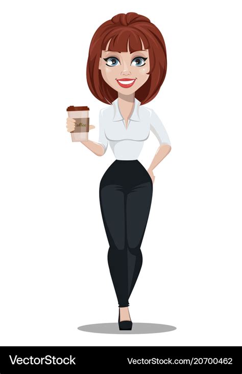 Businesswoman Cartoon Character Royalty Free Vector Image