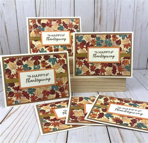 Thanksgiving Card Making Kits For Adults Fall Leaves Card Etsy