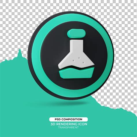 Premium Psd 3d Render Chemistry Icon Illustration