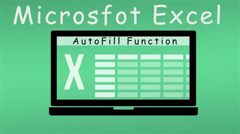 Microsoft Excel How To Use Autofill Function In Excel Youtube