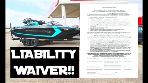 Boat Liability Waiver Wakeboat Ownership Episode 14 Youtube