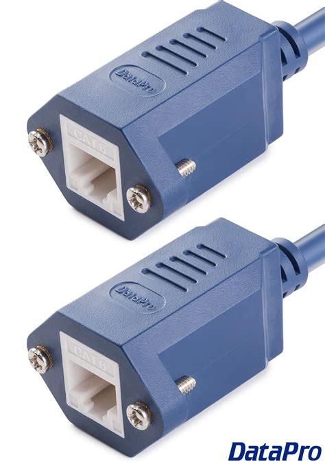 Dual Panel Mount Ethernet Rj45 Cat6 Extension Cable Datapro