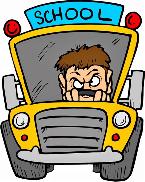 School bus driver clipart