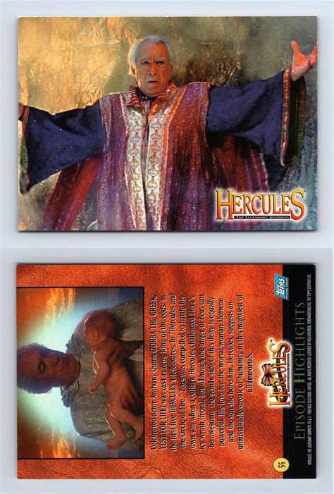 Power Of Zeus Hercules The Legendary Journeys Topps Trading Card