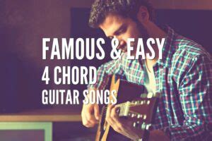 50 Famous & Easy 4 Chord Guitar Songs – Tabs Included – Rock Guitar ...