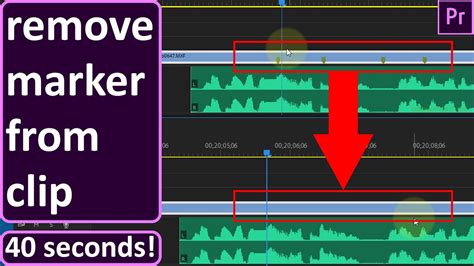 How To Remove Marker From The Clip In Premiere Pro Youtube