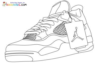 Jordan 4 Coloring Pages