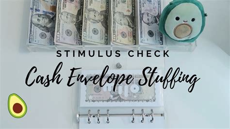 CASH ENVELOPE STUFFING Stimulus Check Cash Envelopes Sinking