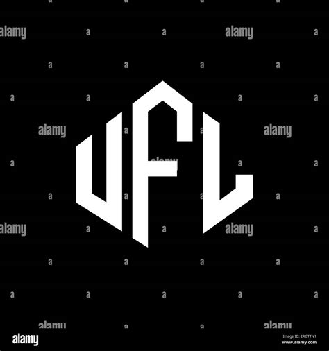 UFL letter logo design with polygon shape. UFL polygon and cube shape ...