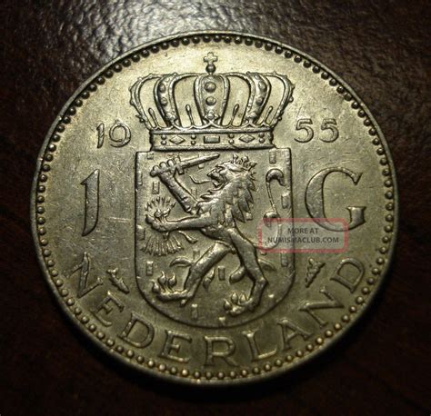 1 Gulden Netherlands Juliana 1955