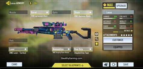 COD Mobile IFerg Locus Gunsmith Loadout Call Of Duty Mobile Stealthy