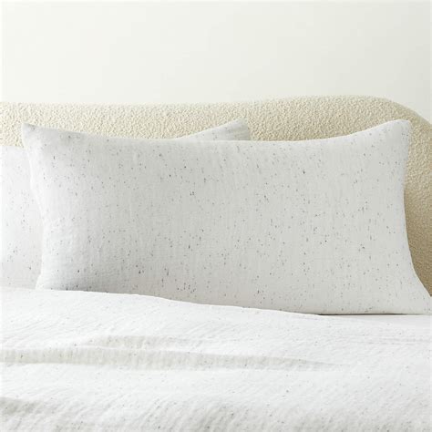 Nett Organic Cotton White King Pillow Shams Set of 2 + Reviews | CB2