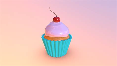 Cupcake Download Free 3d Model By Krystal Webb Krystalwebb [95c6528] Sketchfab