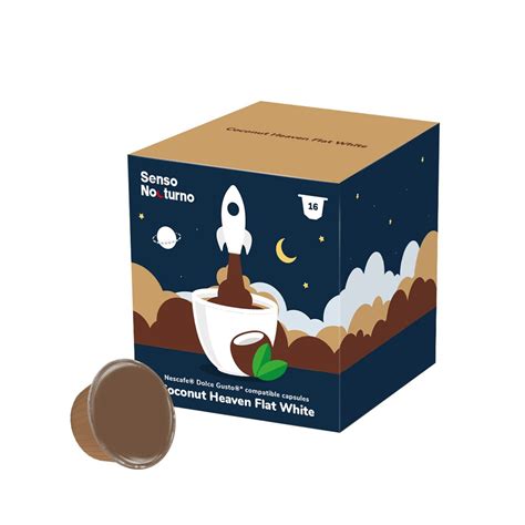 Senso Nocturno Coconut Heaven Flat White 16 Kapseln für Dolce Gusto