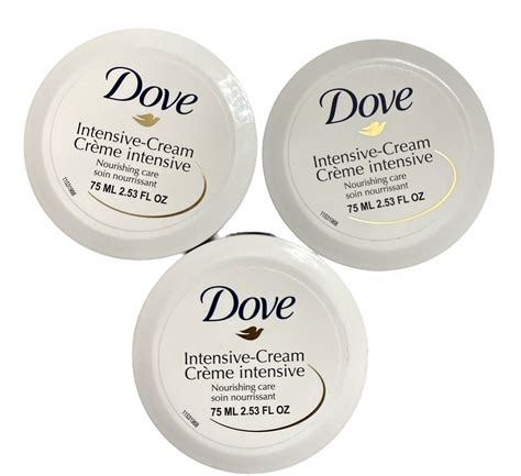 Dove Intensive Cream Nourishing Care 75 Ml 253 Oz Each Pack Of 3