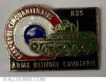 R35 ARME BLINDEE CAVALERIE CINQUANTENAIRE 1942 1992 Military