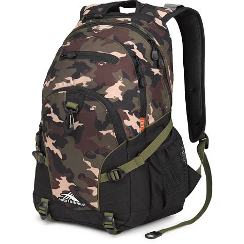 High Sierra Loop Backpack Whamo Camo Black Moss