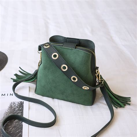 Leather Crossbody Bag With Wide Strap Semashow