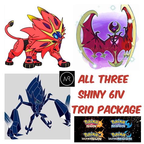 All Three Alolan Event Shiny Legendary Pokemon Ultra Sun Ultra Moon Sun ...