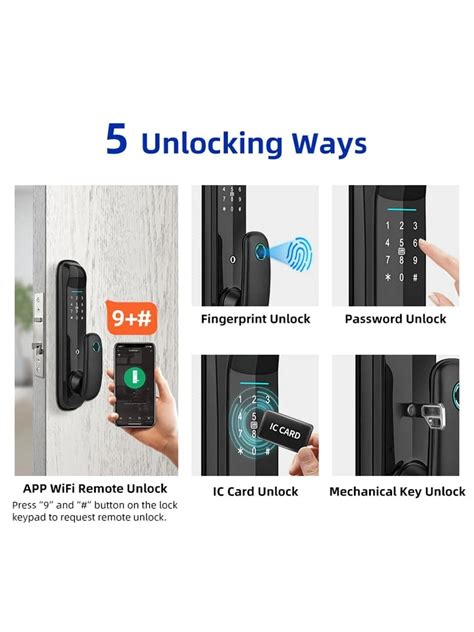 Serrure De Porte Wifi Tuya Smart Lock Serrure De Porte D Empreinte