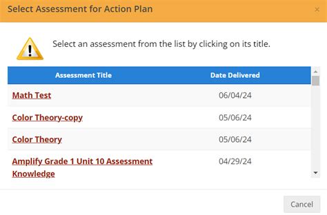 Action Plans Help Categories