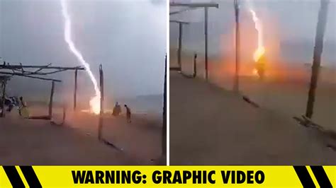 Caught On Camera Two People Killed By Lightning On Beach In Mexico Sports Hip Hop And Piff