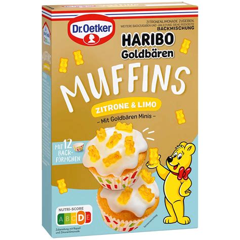 Dr Oetker Backmischung Muffins Haribo Goldb Ren Zitrone Limo G