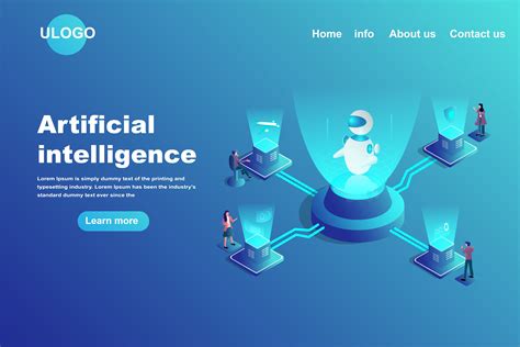 Artificial intelligence landing page concept 674906 Vector Art at Vecteezy