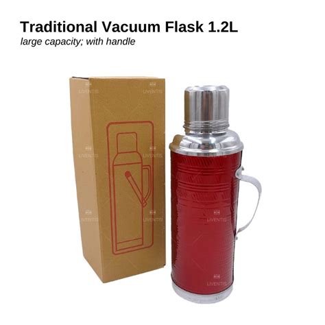 1 2L Vacuum Flask Traditional Termos Vakum Thermos Flask Shopee Singapore