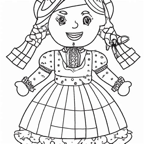 Lindos Desenhos De Boneca Junina Para Imprimir E Colorir