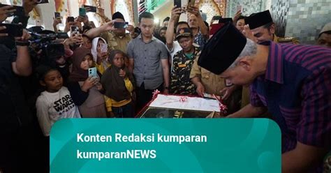 Resmikan Masjid Hasil Swadaya Warga Tegal Ganjar Semoga Berkah Dan