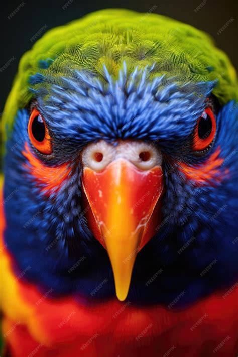 Premium AI Image | Rainbow Lorikeet closeup