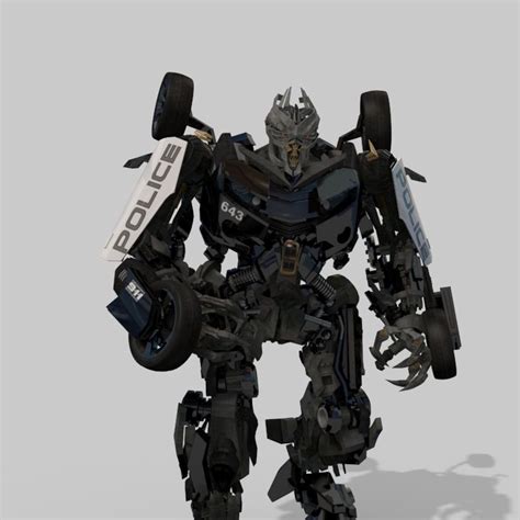 Barricade Decepticon Transformer 3d Animated Model 3d Model 60