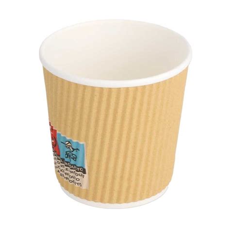 Vasos de cartón kraft para café doble revestimiento Greenvase