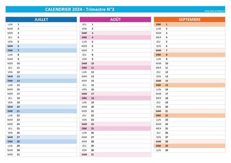 Calendrier Trimestriel Consulter T L Charger En Pdf Et Imprimer