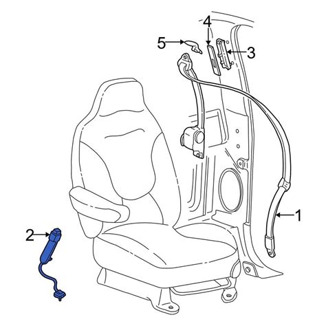 Ford Oe F Z Aad Front Left Seat Belt Receptacle