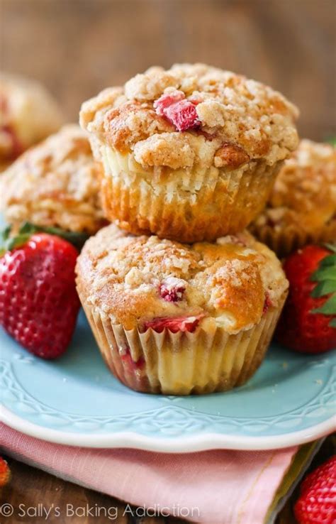 Strawberry Cheesecake Muffins Sallys Baking Addiction