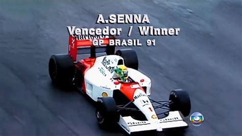 Ayrton Senna Vence Chegada Do Gp Brasil De Apenas A