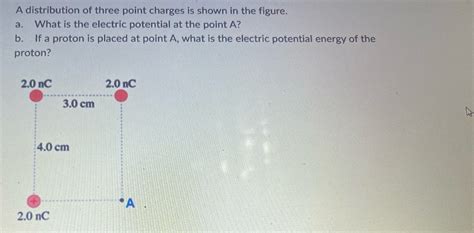 Answered A Distribution Of Three Point Charges Bartleby