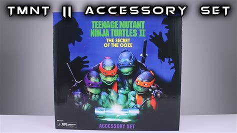 Neca Tmnt Ii The Secret Of The Ooze Accessory Set Review Youtube