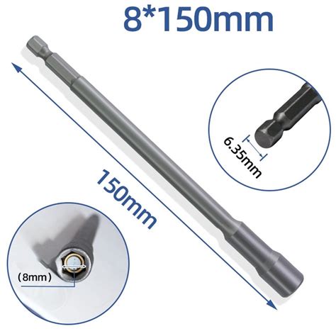 Ruibeauty 150mm Long 6mm 19mm Hexagon Nut Driver Drill Bit Socket